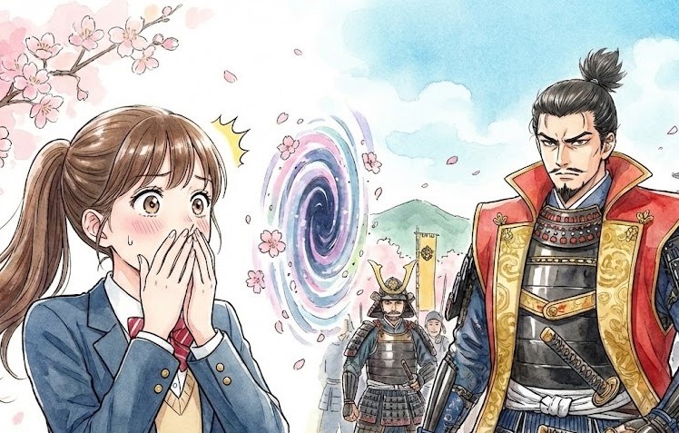 戦国小町苦労譚 アイキャッチ 織田信長とタイムスリップした女子高生静子